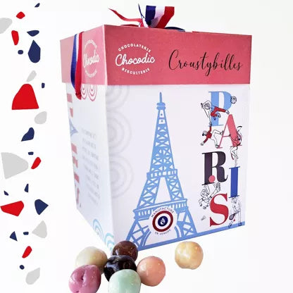 Maxi cube cadeau croustybilles chocolats CHOCODIC