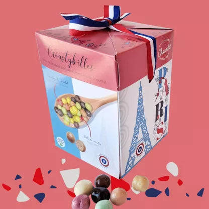Maxi cube cadeau croustybilles chocolats CHOCODIC