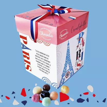 Maxi cube cadeau croustybilles chocolats CHOCODIC