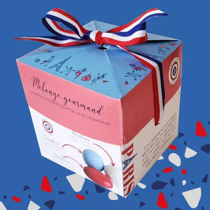 Petit cube gourmand chocolat bleu blanc rouge CHOCODIC