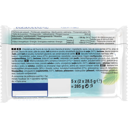 Barres Chocolatées Chocolat Noix de Coco BOUNTY