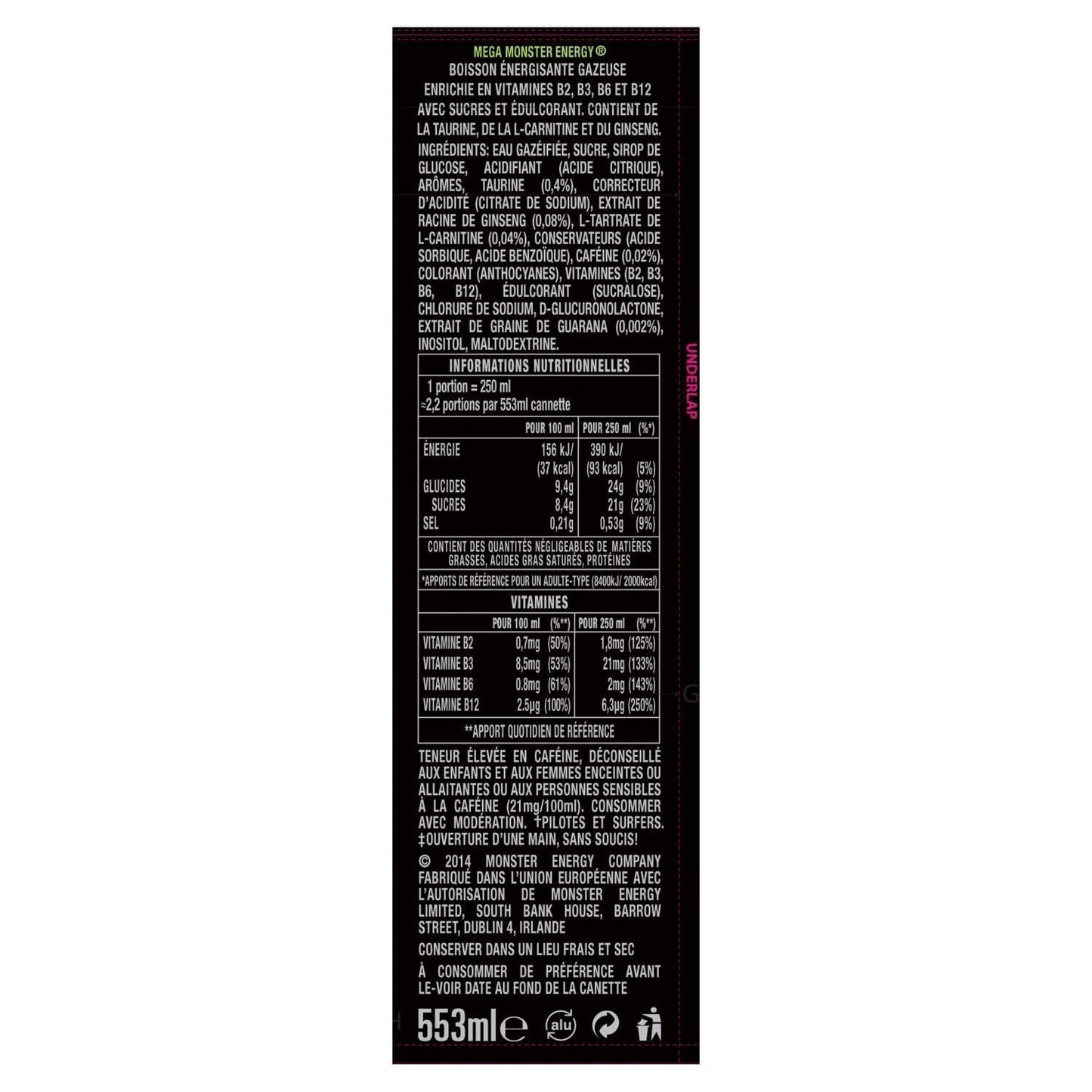 Boisson Énergisante Mega MONSTER 