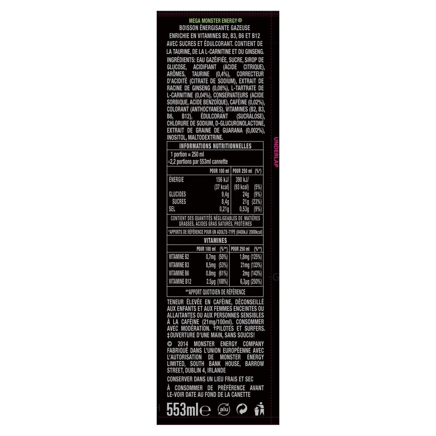 Boisson Énergisante Mega MONSTER 