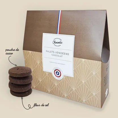 Coffret assortiment biscuits Palets Vendéens chocolat CHOCODIC