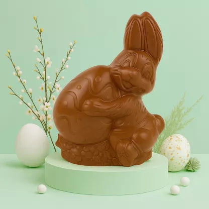 Moulage chocolat au lait Vivien le lapin CHOCODIC