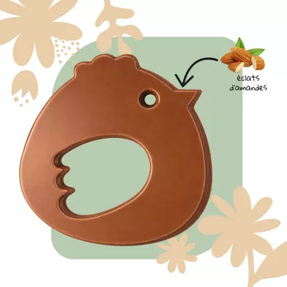 Moulage chocolat au lait Célestine la poule CHOCODIC