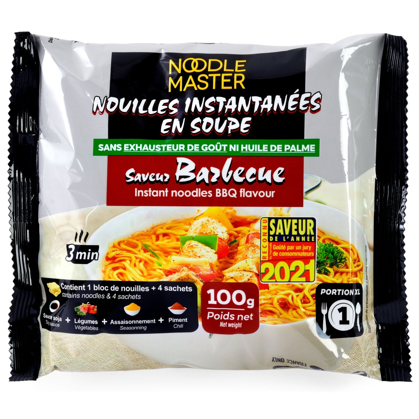 Nouilles Instantanées Soupe Arôme Barbecue NOODLE MASTER