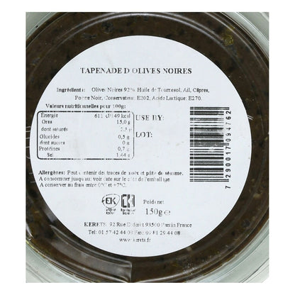 KERETS Black Olive Tapenade