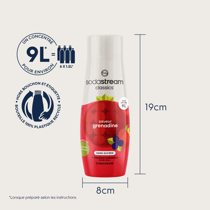 Concentré Grenadine sans sucres 440ml SODASTREAM 
