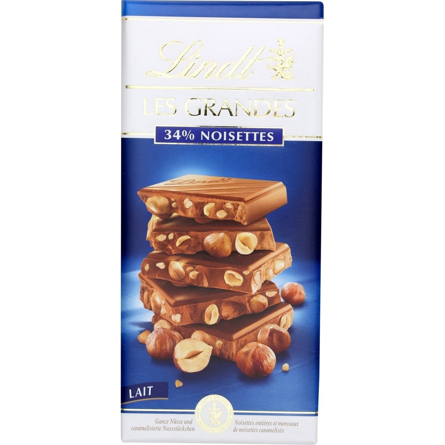 Tablette de Chocolat Lait Noisettes LES GRANDES LINDT