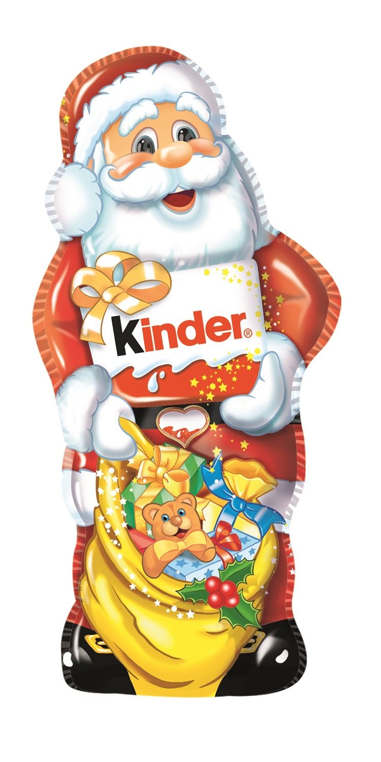 Moulage Père Noël Chocolat Lait KINDER - Gamme de Noël 2025 le chocolat de 160g