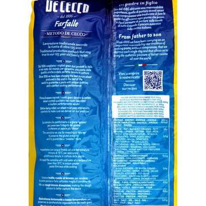 Pâtes Farfalle N°93 DE CECCO