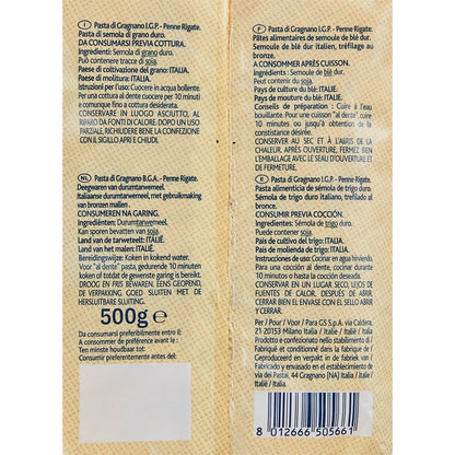 Pâtes Penne Rigate TERRE D'ITALIA