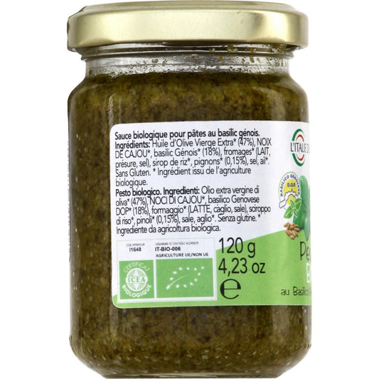 Organic Gluten-Free Pesto Sauce ORGANIC ITALY