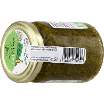 Sauce Bio Pesto Sans Gluten L'ITALIE DU BIO