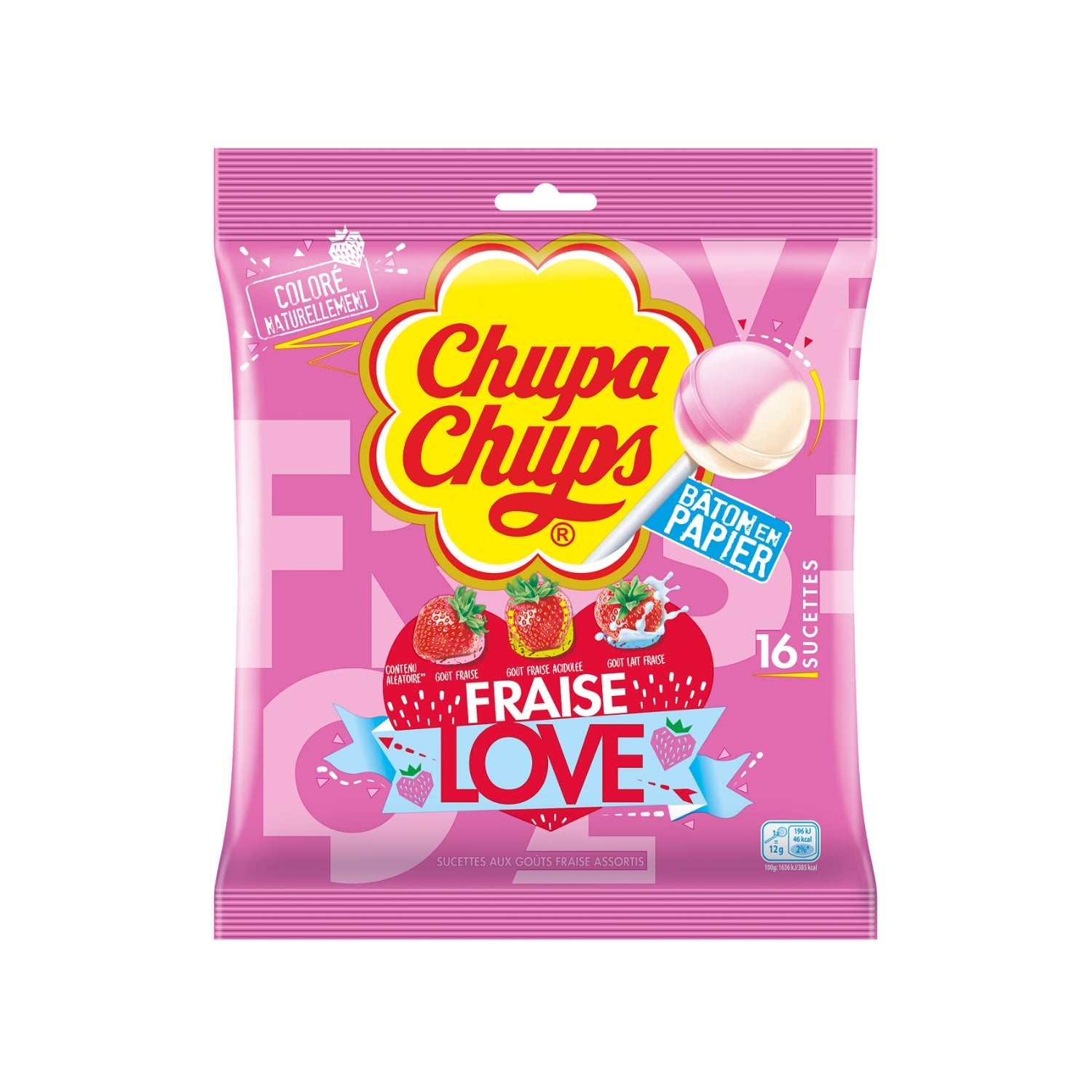Bonbons Sucettes Fraise Love CHUPA CHUPS 