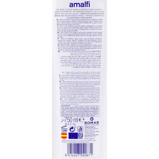 AMALFI Vanilla Shower Gel