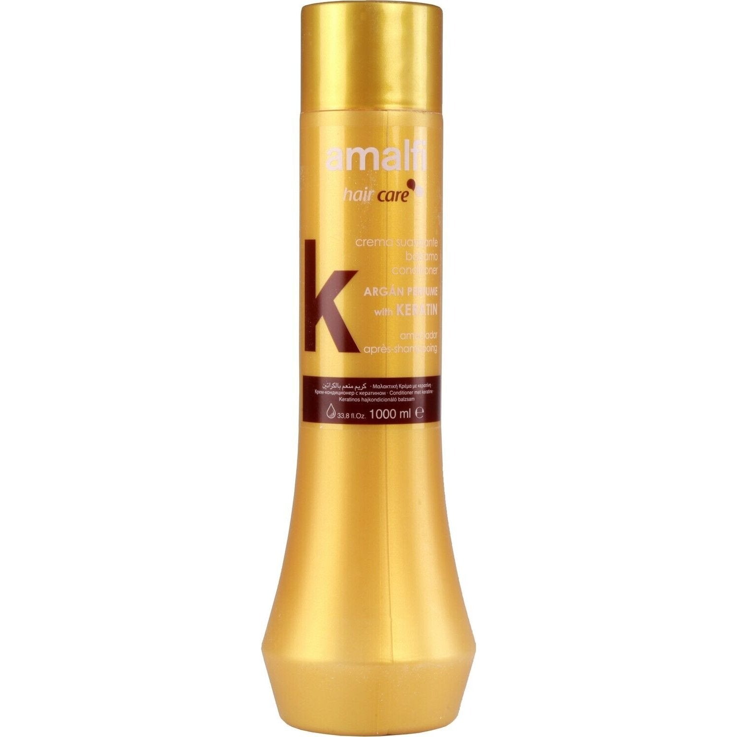 Après-Shampoing Réparateur Cheveux Très Secs Ou Abîmés Argan et Kératine AMALFI le flacon de 1000mL