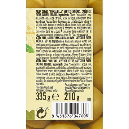 Olives Vertes Entières DE NUESTRA TIERRA