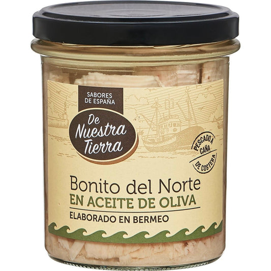 Thon Blanc à l'Huile d'Olive DE NUESTRA TIERRA la boite de 210g net égoutté