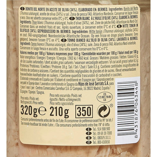 Thon Blanc à l'Huile d'Olive DE NUESTRA TIERRA