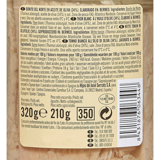 Thon Blanc à l'Huile d'Olive DE NUESTRA TIERRA