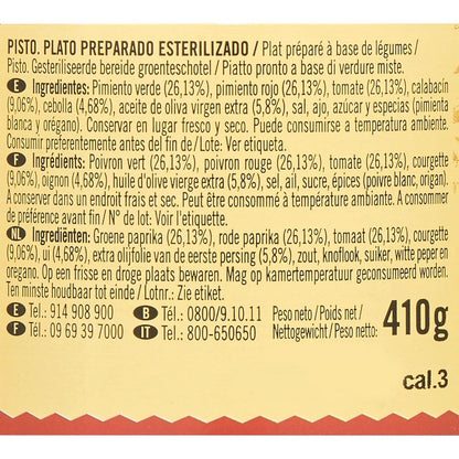 Plat Cuisiné Pisto Manchego DE NUESTRA TIERRA