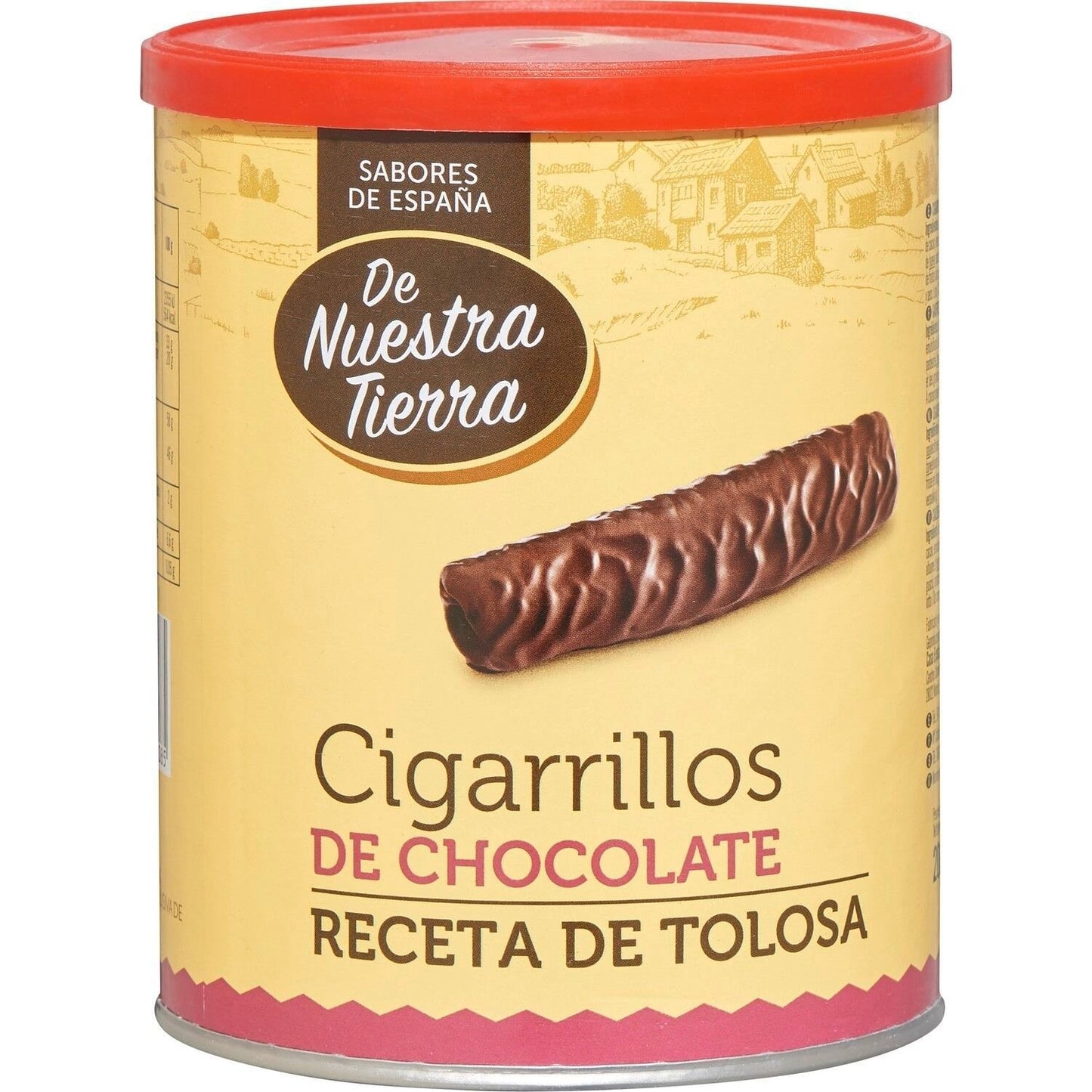 Biscuits Cigarillos Chocolat DE NUESTRA TIERRA