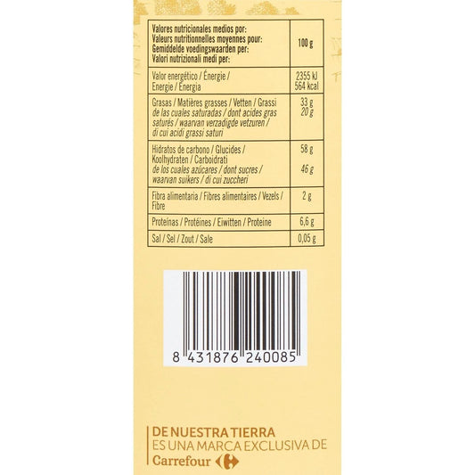 Biscuits Cigarillos Chocolat DE NUESTRA TIERRA