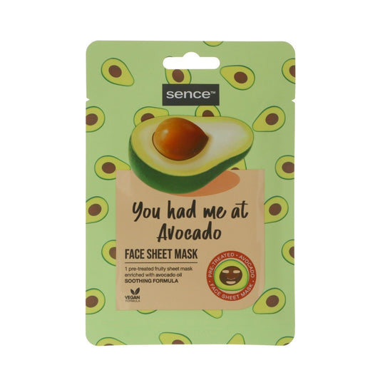 Masque Visage Tissu à l'Huile d'Avocat SENCE le sachet de 20mL
