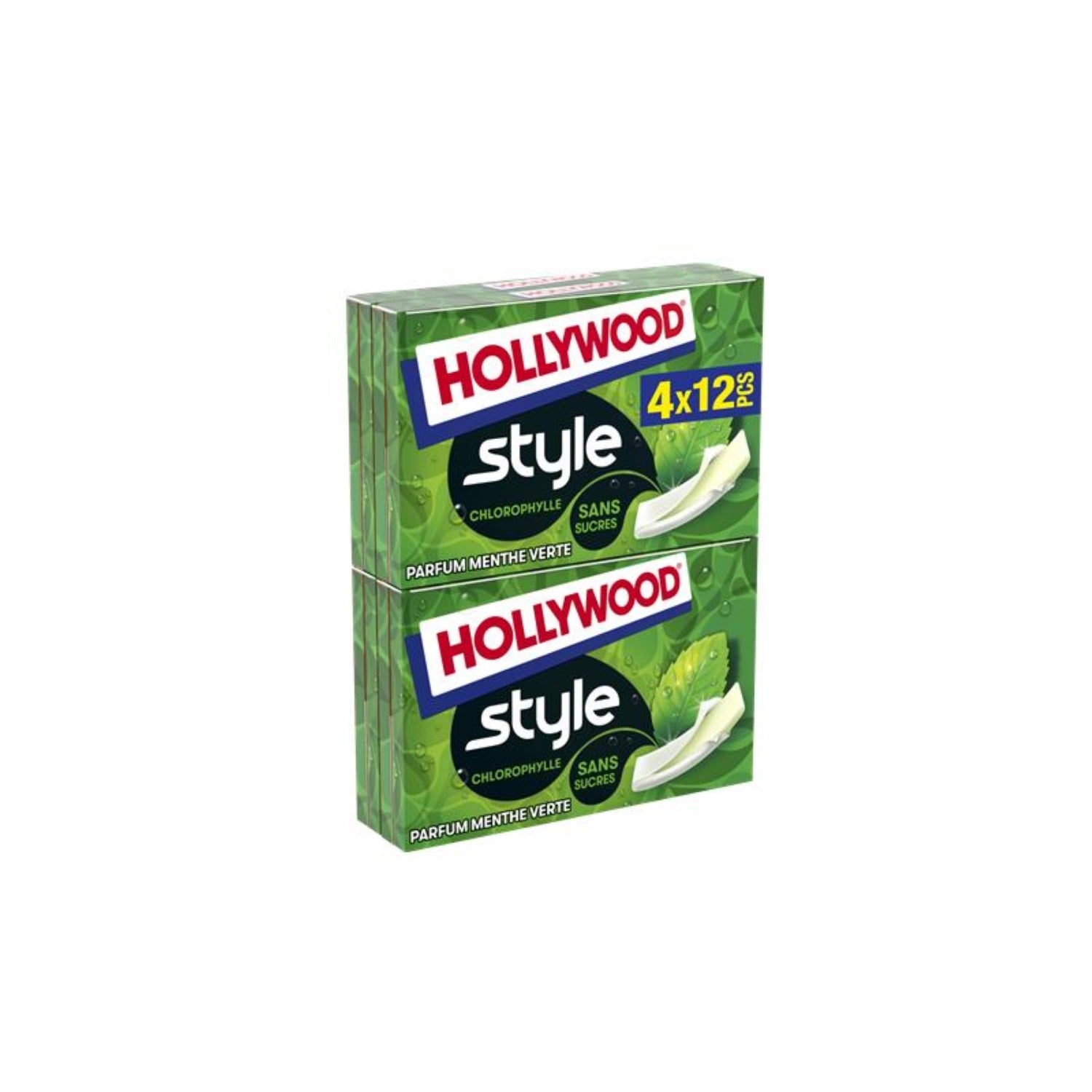 Chewing gum style spearmint HOLLYWOOD 