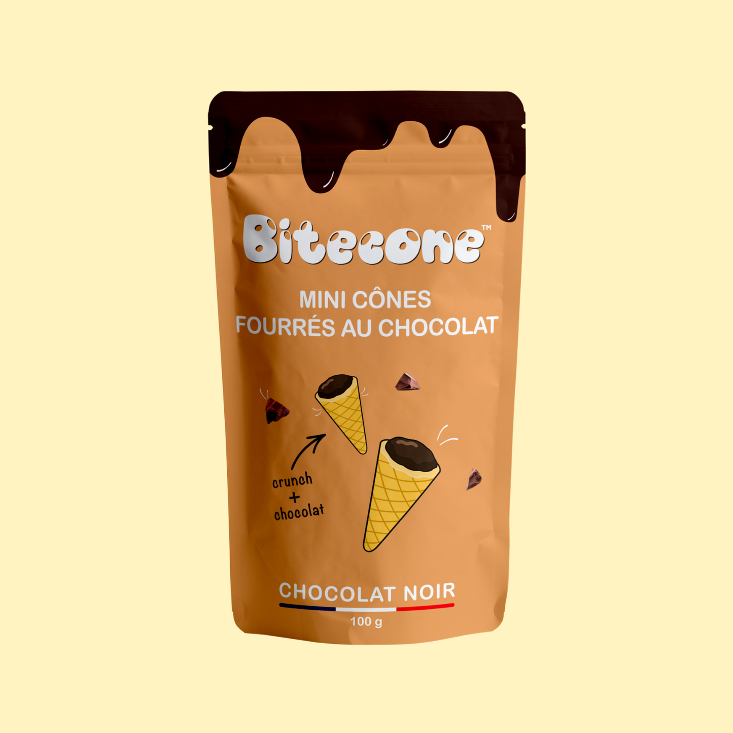 Bitecone mini cônes chocolat noir BITECONE
