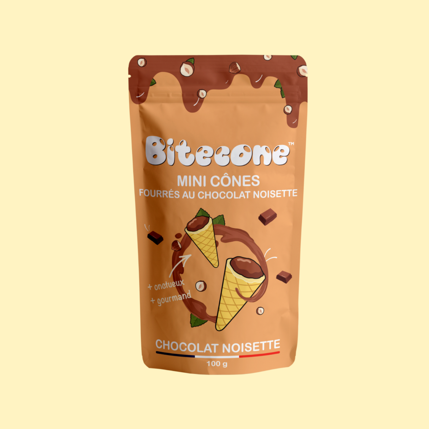 Bitecone mini cônes chocolat noisette BITECONE