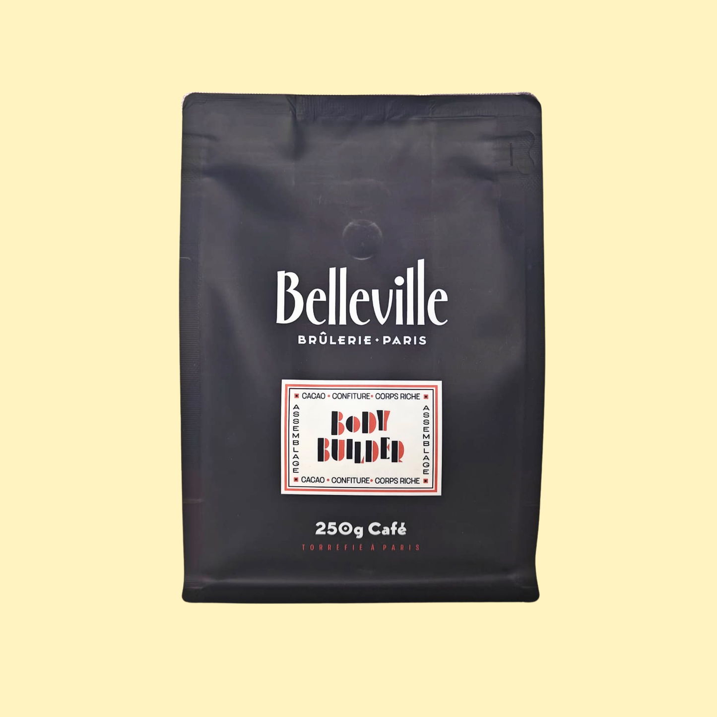 Café moulu Body Builder Brésil et Ethiopie CAFÉS BELLEVILLE