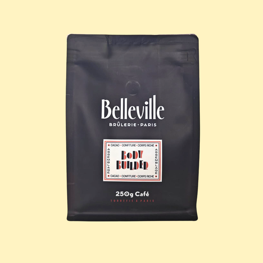 Café moulu Body Builder Brésil et Ethiopie CAFÉS BELLEVILLE