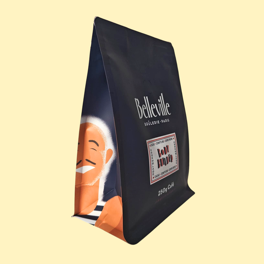 Café moulu Body Builder Brésil et Ethiopie CAFÉS BELLEVILLE