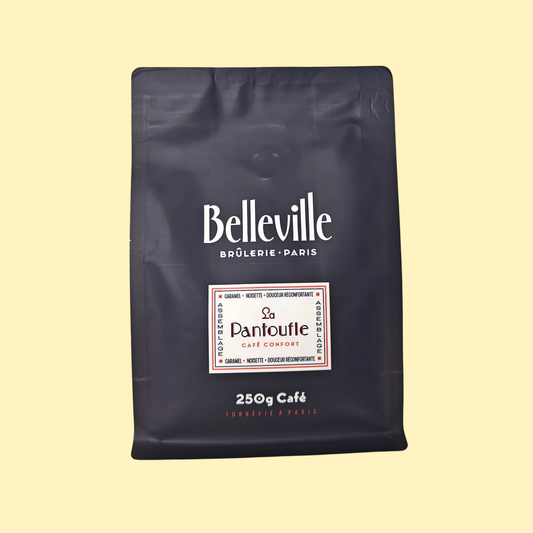 Café moulu La Pantoufle Brésil et Honduras CAFÉS BELLEVILLE
