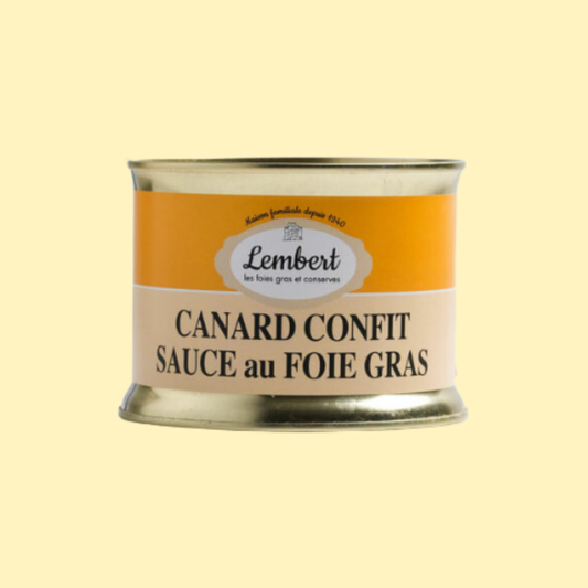 Canard confit sauce foie gras MAISON LEMBERT