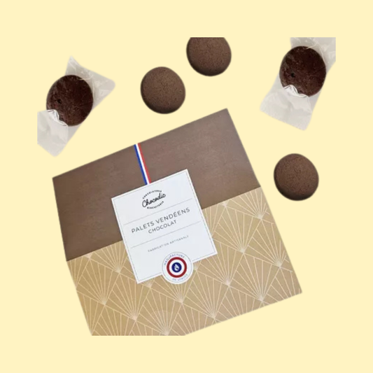 Coffret assortiment biscuits Palets Vendéens chocolat CHOCODIC
