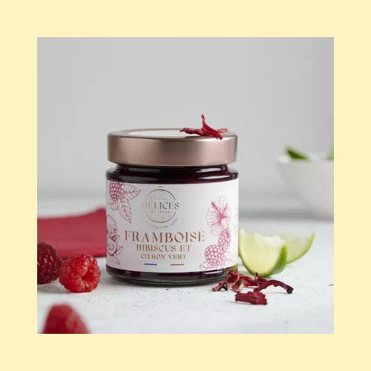 Confiture framboise, hibiscus et citron vert O'DÉLICES DE LUCAS