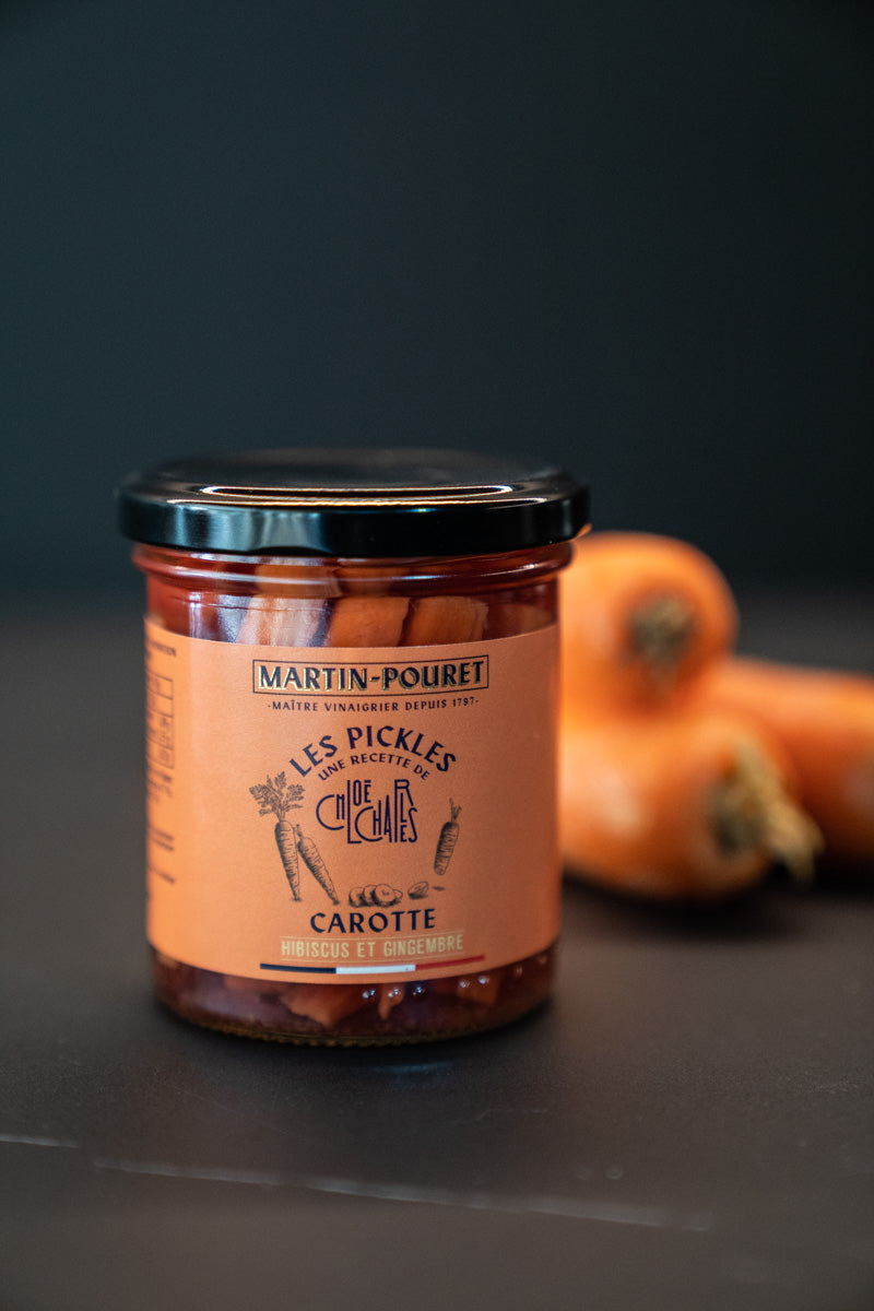 Pickles de carottes, hibiscus et gingembre MARTIN POURET