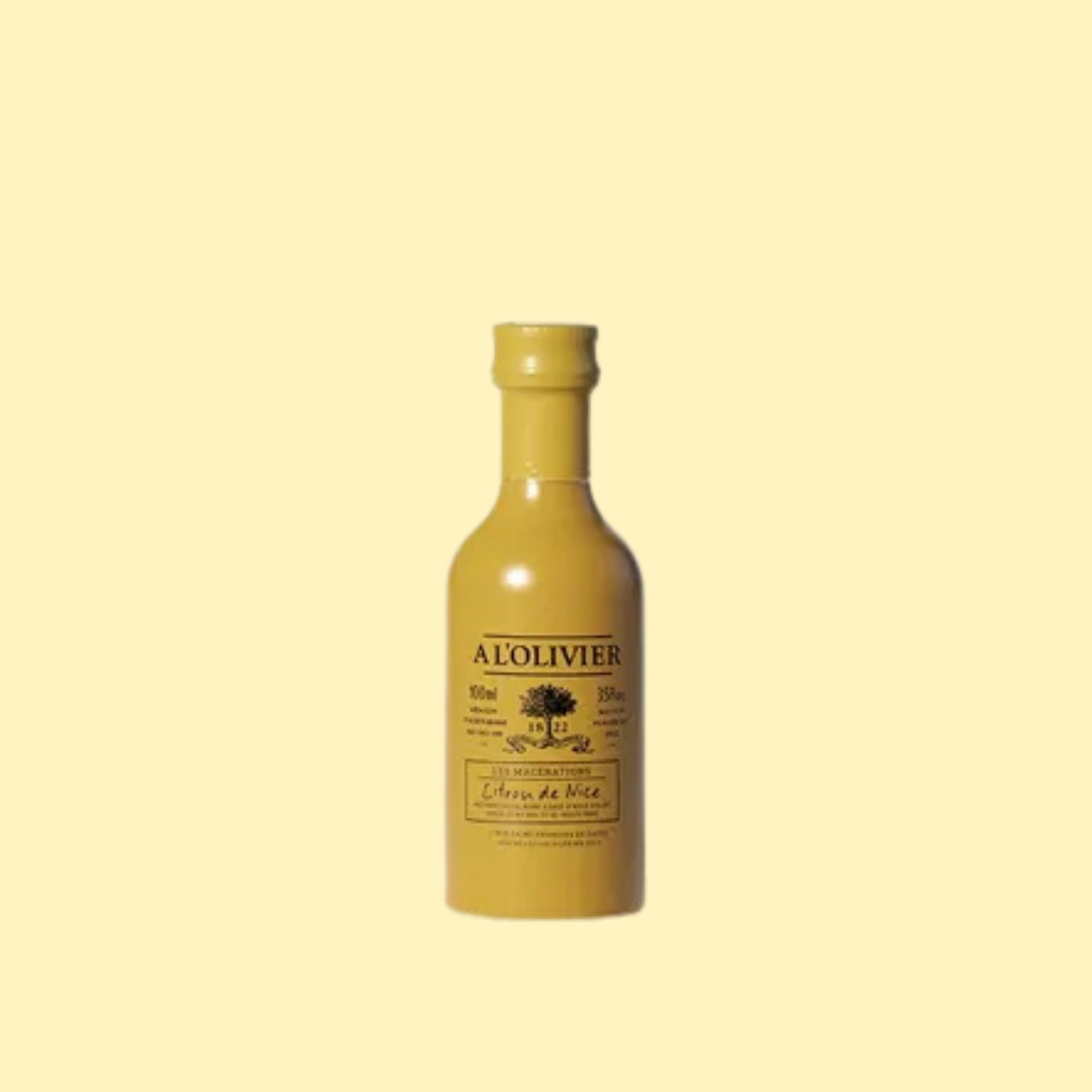 Huile d'olive aromatique au citron du pays de Nice A L'OLIVIER