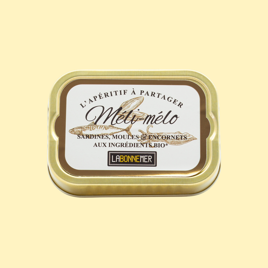 Méli-mélo sardines moules et encornets bio FERRIGNO