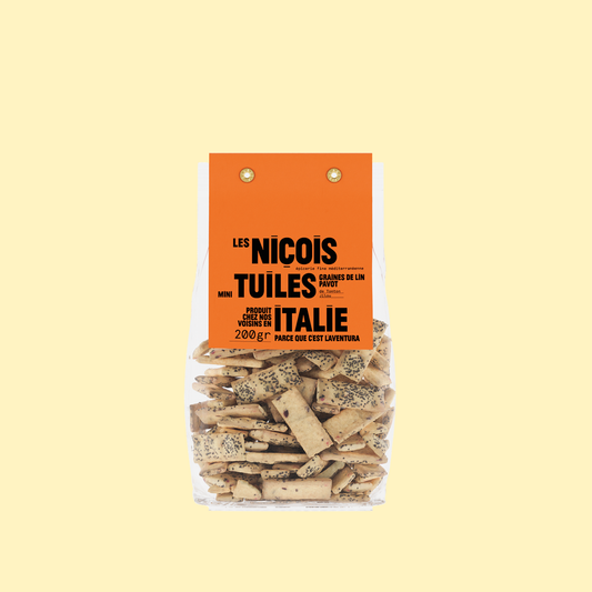 Mini-tuiles graines de lin pavot de Tonton Jilou LES NIÇOIS