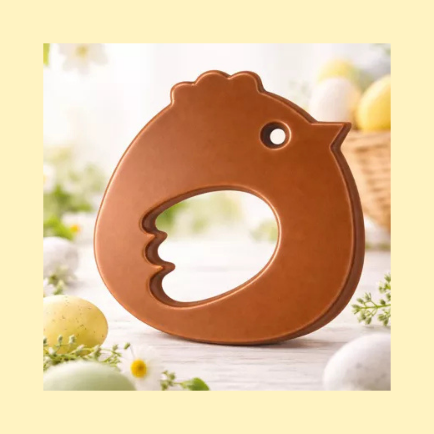 Moulage chocolat au lait Célestine la poule CHOCODIC