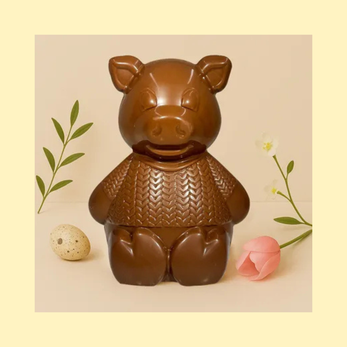 Moulage chocolat au lait Cochon Chandail CHOCODIC