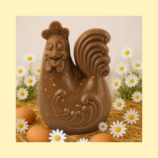 Moulage chocolat au lait Gaston le Coq CHOCODIC