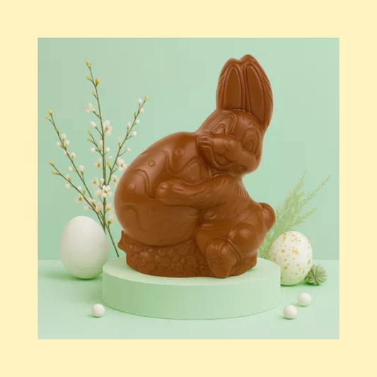 Moulage chocolat au lait Vivien le lapin CHOCODIC