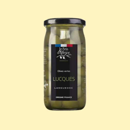 Olives vertes variété Lucques origine France LE BRIN D'OLIVIER