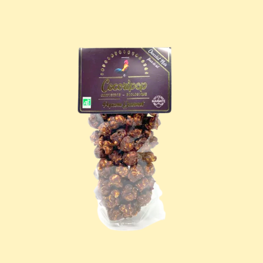 Popcorn chocolat noir fleur de sel Médaille d'Or Epicures 2024 COCORIPOP
